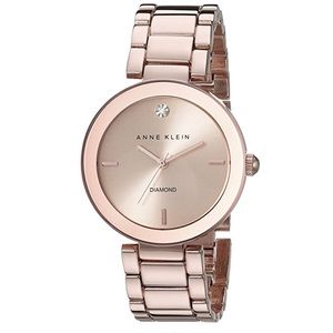💋Rose gold Anne Klein watch with diamond